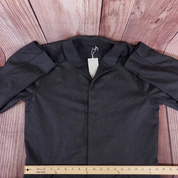 NWT COS Mens Size 34R Wool Mix Felt Boilersuit Jumpsuit Lined Gray Rare $225 - Picture 14 of 16